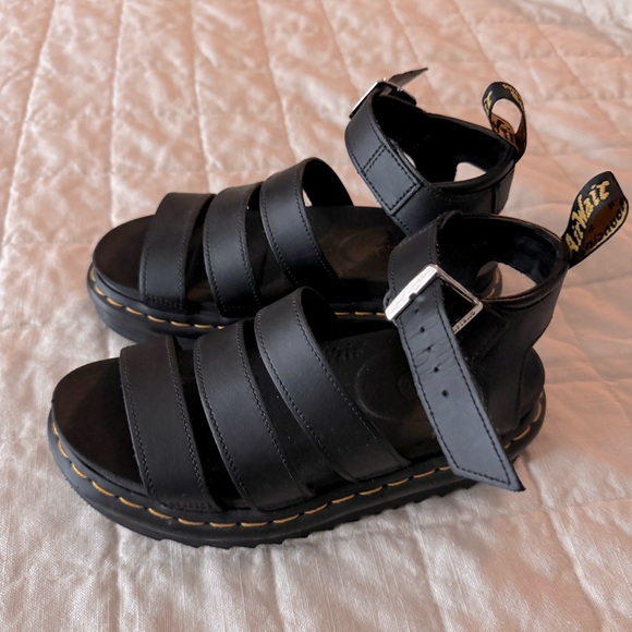 Dr. Martens Blaire Hydro Leather Sandals - Picture 2 of 3